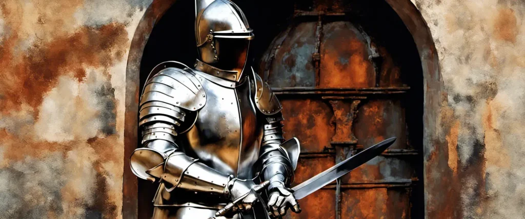 The Knight in Rusty Armor/logo